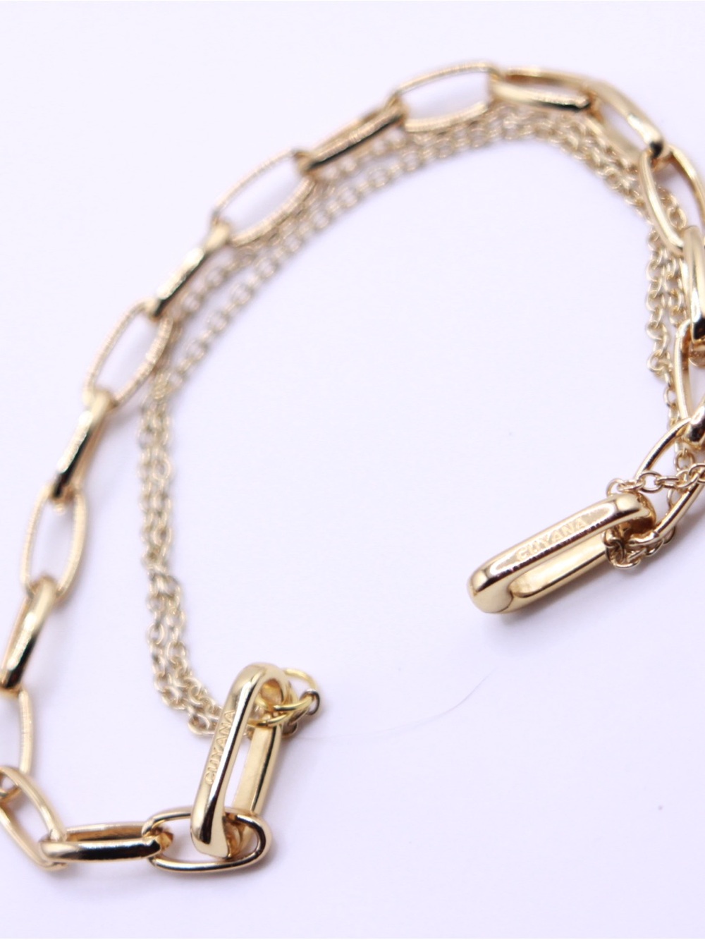 Cuyana 18K Gold Plated Double Chain Bracelet
